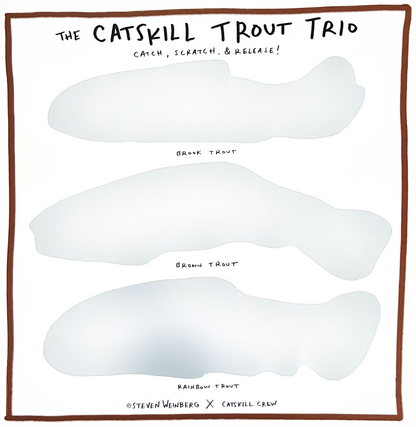 The Catskill Trout Trio Scratch-Off Print
